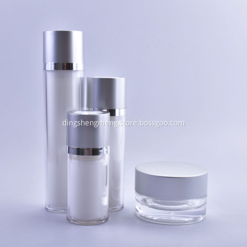 pengap memutar botol krim wajah kemasan kosmetik botol akrilik